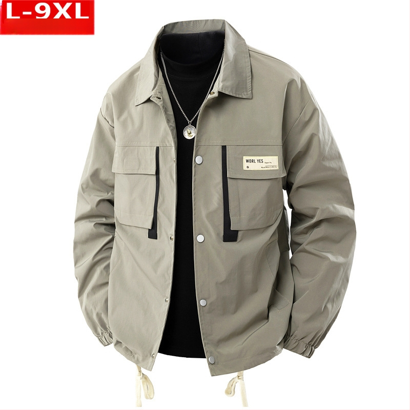 Αντρικό μπουφάν με πέτο γιακά, χαλαρή γραμμή, τσέπες με patch, μονόπετα κουμπώματα, πολυεστερικό ύφασμα