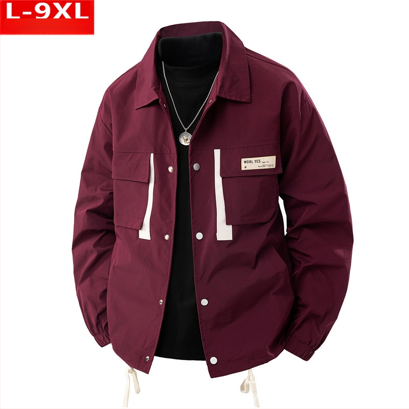 Αντρικό μπουφάν με πέτο γιακά, χαλαρή γραμμή, τσέπες με patch, μονόπετα κουμπώματα, πολυεστερικό ύφασμα