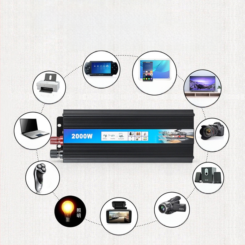 Keithia DC-AC μετατροπέας αυτοκινήτου 12V/24V/48V/60V σε 220V, 500W/1000W/2000W