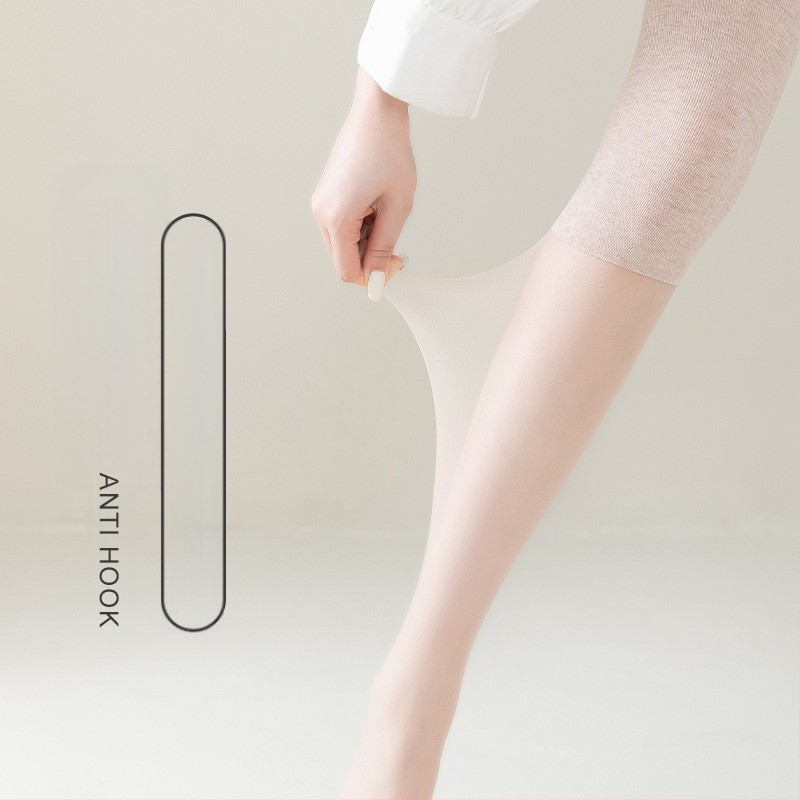 Γυναικείες κάλτσες μέχρι το γόνατο από νάιλον, λεπτές, 15D, με αντιολισθητική σιλικόνη, αντιτριβή