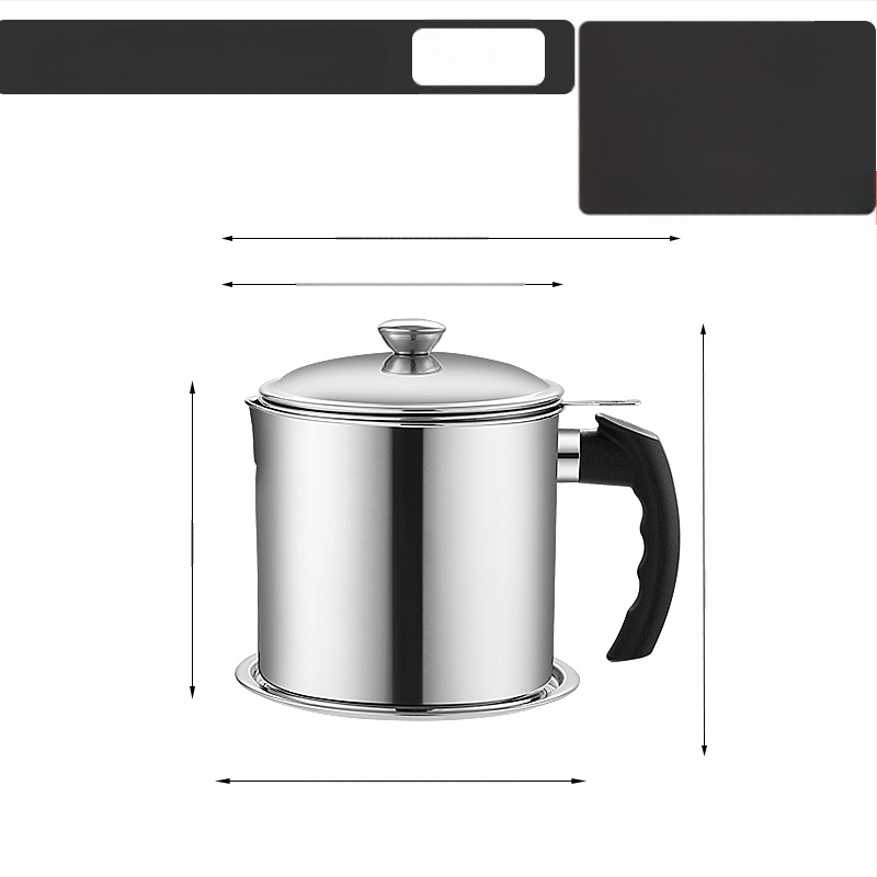 Nerūdijančio plieno aliejaus indas didelės talpos, su filtravimo tinklu ir filtravimo puodeliu