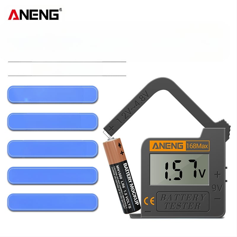 ANENG akkumulátor-tesztelő digitális kijelzővel, akkumulátor kapacitás‑teszt, többfunkciós elektromos teszter, Guangdong eredet