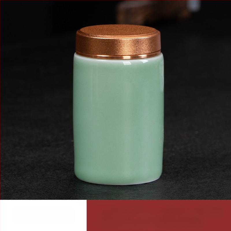 Keramička posuda za čaj s Celadon završetkom i poklopcem od legure, otporna na vlagu, mogućnost ispisa logotipa