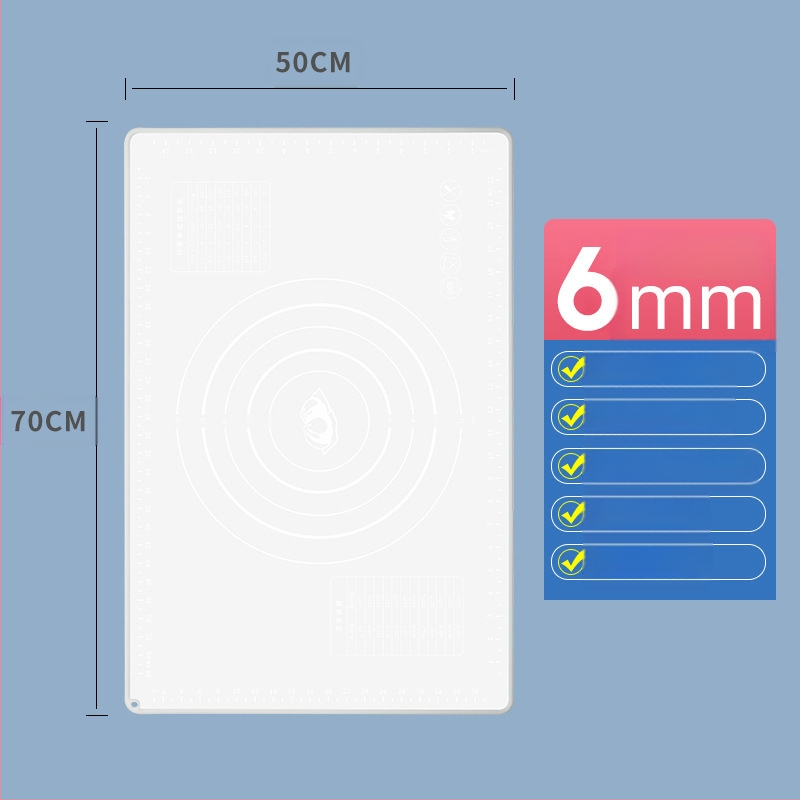 Seminex Silikona Mīklas Virsma – Pārtikas Kvalitāte, Bieza, Neklejoša, Ar Mērošanas Skalu un Logo Personalizācijas Iespēja