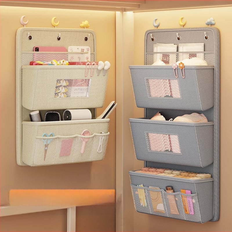 Organizator de lenjerie și șosete, montat pe perete — material Oxford, model SND4004, design tridimensional pe perete