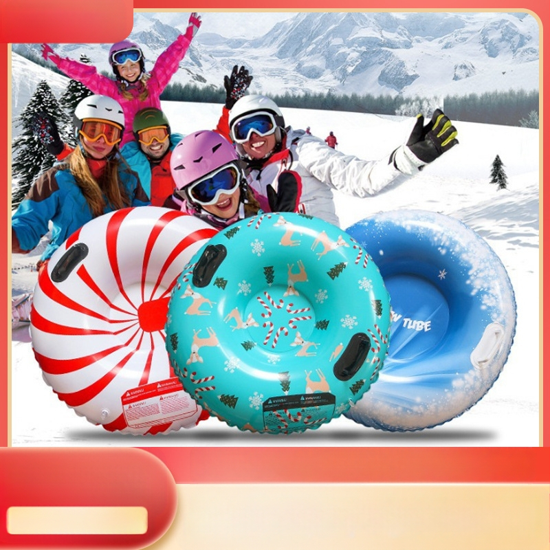 Φουσκωτό δαχτυλίδι σκι, ανθεκτικό σε χαμηλές θερμοκρασίες PVC, μοντέλο 0008, για έναν ή δύο επιβάτες