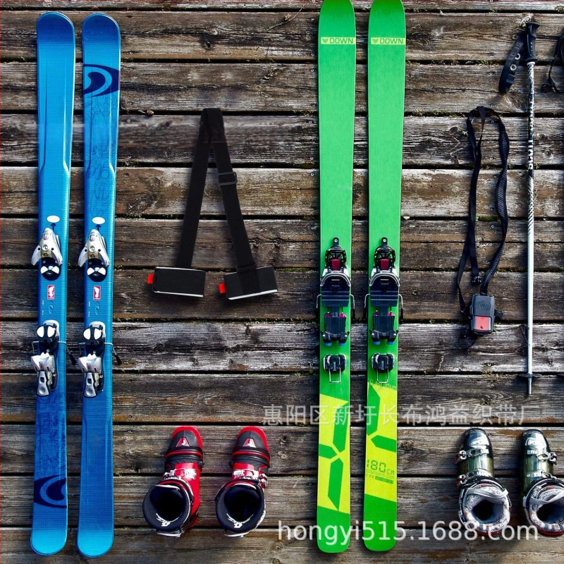 Στήριγμα ιμάντα Velcro για σκι — ρυθμιζόμενο, ανθεκτικό στις γρατζουνιές, εξάρτημα hands-free για ρούχα