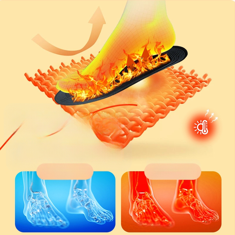 USB fűtőtalp cipőkhöz, önmelegítő, vágásra szabható, velúr felsőrész, EVA talp