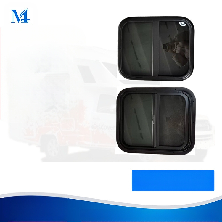 Automobiļa loga iekšējais sietiņš, slīdējošais logs RV — Zīmols Minsk, Modelis 20200818, Materiāli: alumīnija sakausējums, temperēts stikls