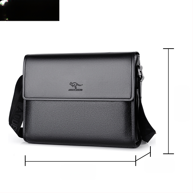 Vīriešu crossbody somiņa, PU materiāls, ūdensizturīga un nodilumizturīga, pilsētas minimālistiskais stils, AOGUANDAISHU