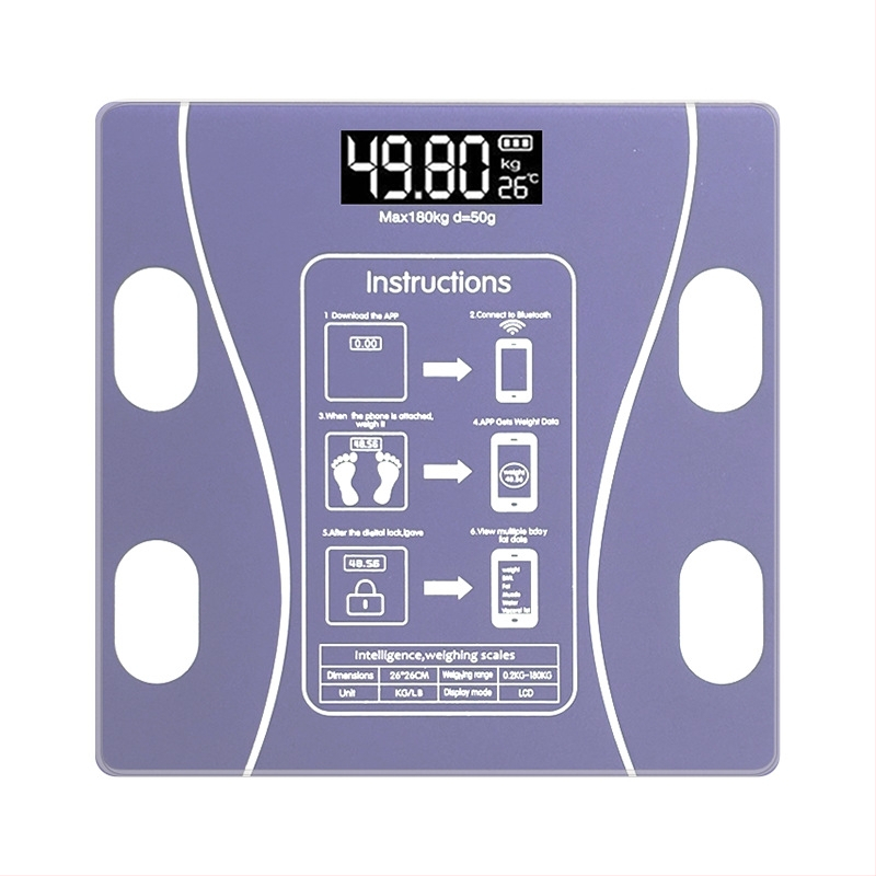 Digitālā svaru skala, mēra svaru, taukus, kalorijas un mitrumu, 180 kg maksimālā slodze, USB uzlāde vai 7 baterijas, CE/FCC sertificēta