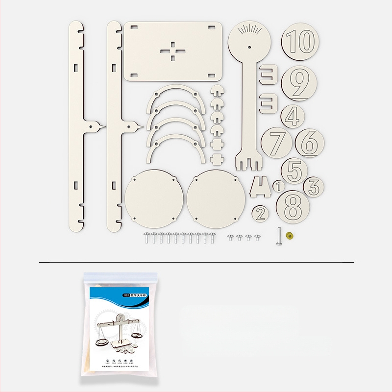 Jucărie STEM educațională din lemn: DIY multifuncțională, experimente științifice cu balanță pentru dezvoltare intelectuală, copii 4–6 ani.