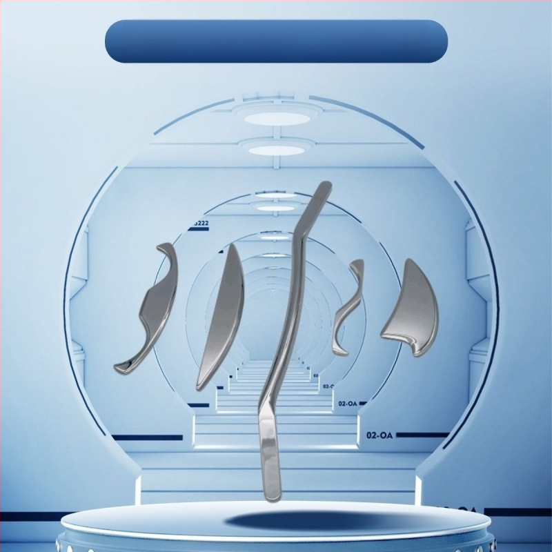 Profesionāls fasijas nazis, muskuļu un cīpslu skrāpēšanas plāksne, pilns masāžas komplekts, kakla skriemeļu atslābināšana