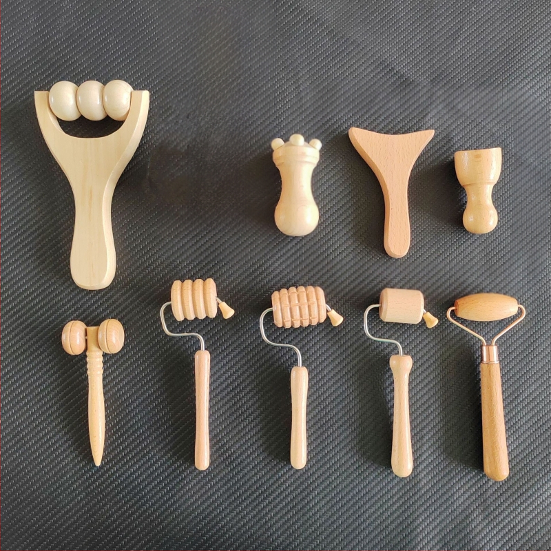 Μασάζερ πλάτης ολόκληρου σώματος — ώμοι και πλάτη, πολυλειτουργικός κύλινδρος, από ξύλο (Μάρκα: Zuo zhi; Υλικό: ξύλο; Έλεγχος: Μηχανικός)