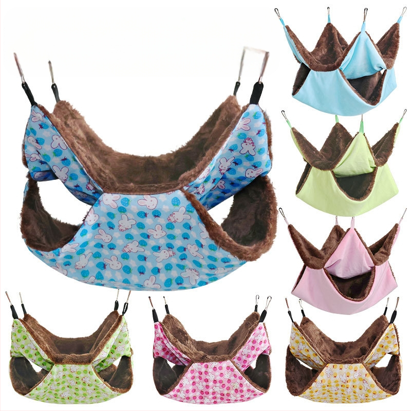 Hamstera hamaka ar dubulti pūkainu siltu guļammaisu, materiāls: audums, četros gadalaikos, zīmols: 3inch families