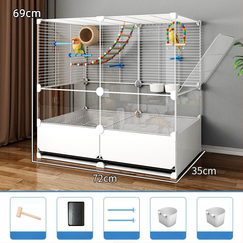 Μεταλλικό κλουβί για παπαγάλους, πολυτελές στυλ βίλα, αδιάβροχο για οικιακή χρήση