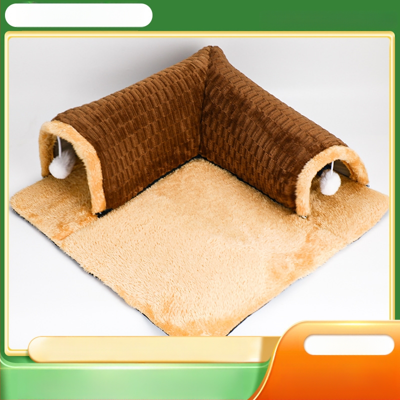 Kaķu tunelis – spēlei un guļamai vietai | Materiāls Shu velvet | Kaķu ligzda | Zīmols Xinerchang trading
