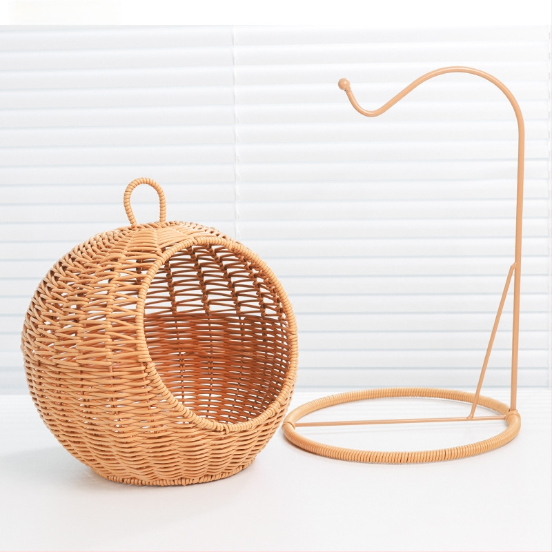 TW100 Plastmasas pakaramais grozs augļiem un dārzeņiem — rotaļīgs multfilmas stila, kolijevas formas dizains, paredzēts augļiem, dārzeņiem, kosmētikai/juvelierizstrādājumiem un austiņu kabeliem