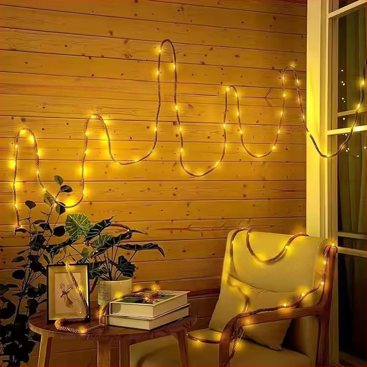 LED нишкова светлина с меден проводник - D511, 0.5W, 1.2V, 6–12 ч., за външен двор, пасторален стил