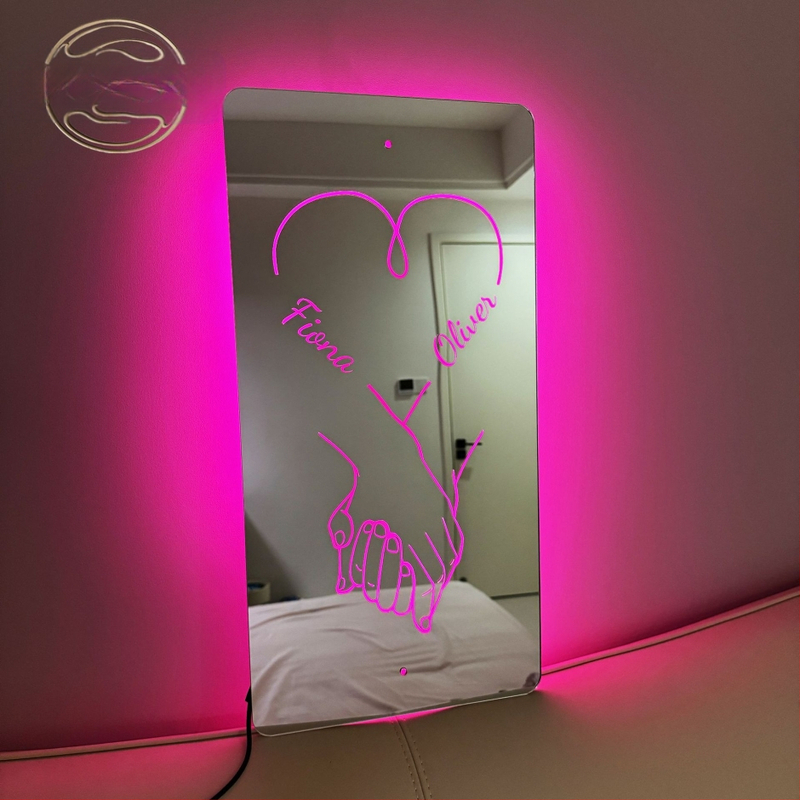 DIY Αξεσουάρ Κοσμημάτων - Προσωποποιημένο Όνομα, Γραμμένο Ακρυλικό Φωτιζόμενο Καθρέφτης-Μενταγιόν, Χειμώνας 2024, Xinyan Crafts