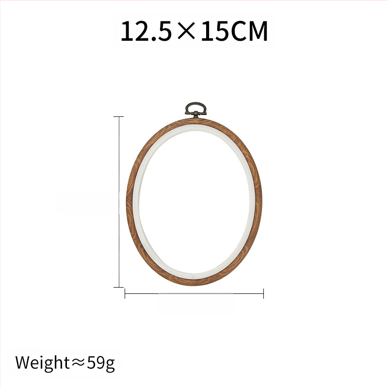 Okvir za izvezivanje od ABS-a, imitacija drveta, kvadratni, prilagodljiv, za cross-stitch, DIY alat za izradu veza