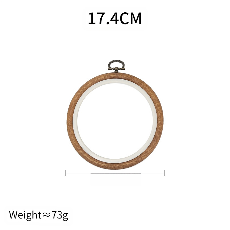 Okvir za izvezivanje od ABS-a, imitacija drveta, kvadratni, prilagodljiv, za cross-stitch, DIY alat za izradu veza