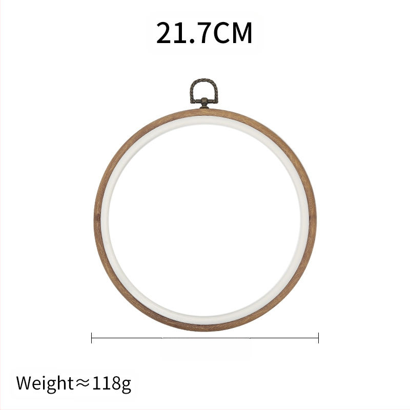 Okvir za izvezivanje od ABS-a, imitacija drveta, kvadratni, prilagodljiv, za cross-stitch, DIY alat za izradu veza