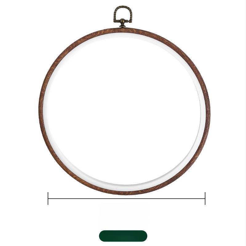 Okvir za izvezivanje od ABS-a, imitacija drveta, kvadratni, prilagodljiv, za cross-stitch, DIY alat za izradu veza