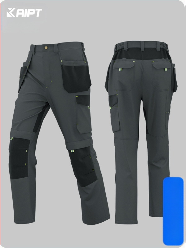 Εργασιακά παντελόνια για μηχανικούς, με πολλαπλές θήκες, ανθεκτικά στη φθορά, ενισχυμένα, με απομάκρυνση υγρασίας, 100% πολυεστέρας