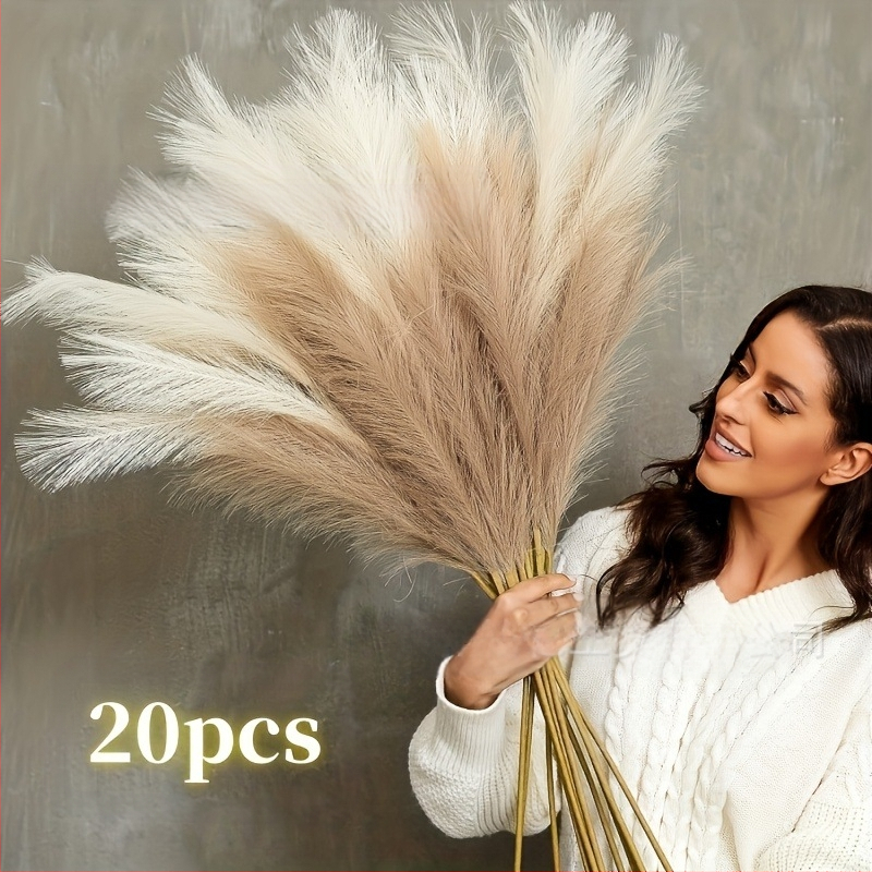 Τεχνητό γρασίδι πάμπας, μποέμ στυλ, υλικό από μεταξωτό άνθος, κωδικός προϊόντος 4257, ποικιλία 6533-21