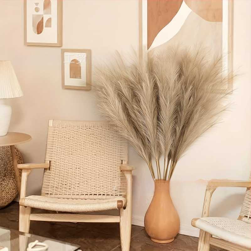 Τεχνητό γρασίδι πάμπας, μποέμ στυλ, υλικό από μεταξωτό άνθος, κωδικός προϊόντος 4257, ποικιλία 6533-21