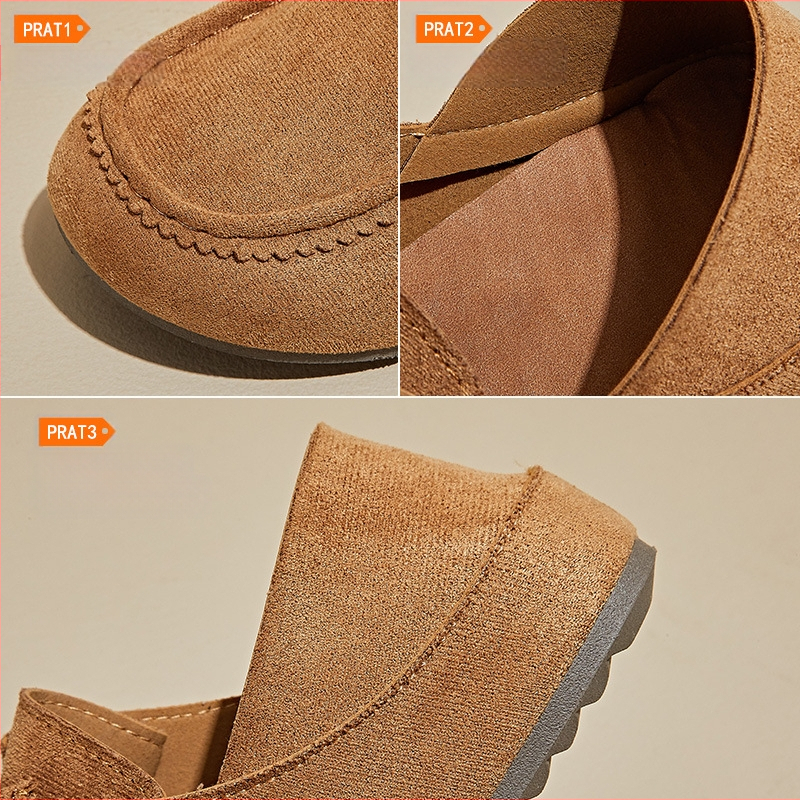 Loafers ar PU augšējā daļa, apaļš purns, priekšējā šņorēšana, plakā zole, augstuma palielināšana