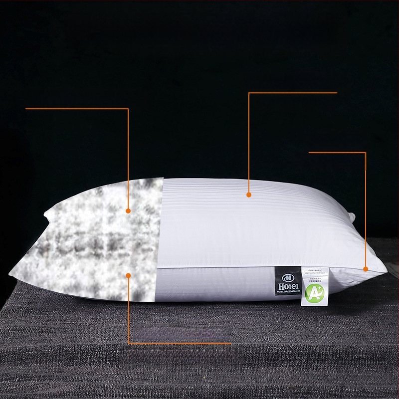 Правоъгълна възглавница с пълнене 100% деветдупкова фибра, антибактериална фибра, корпус от чист памук, персонализиране на обработката