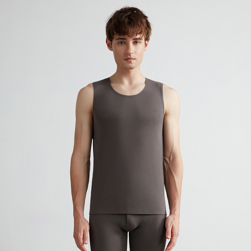 Termalna vesta, samopodgrijavajuća, Lyocell-kašmir, debela 251-300 g/m², bezšivna, okrugli izrez