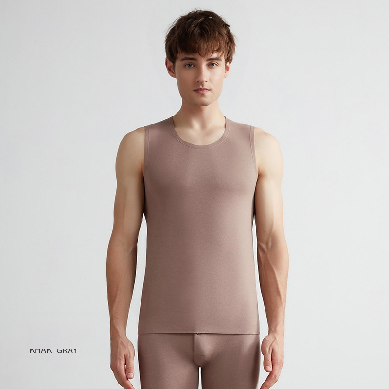 Termalna vesta, samopodgrijavajuća, Lyocell-kašmir, debela 251-300 g/m², bezšivna, okrugli izrez