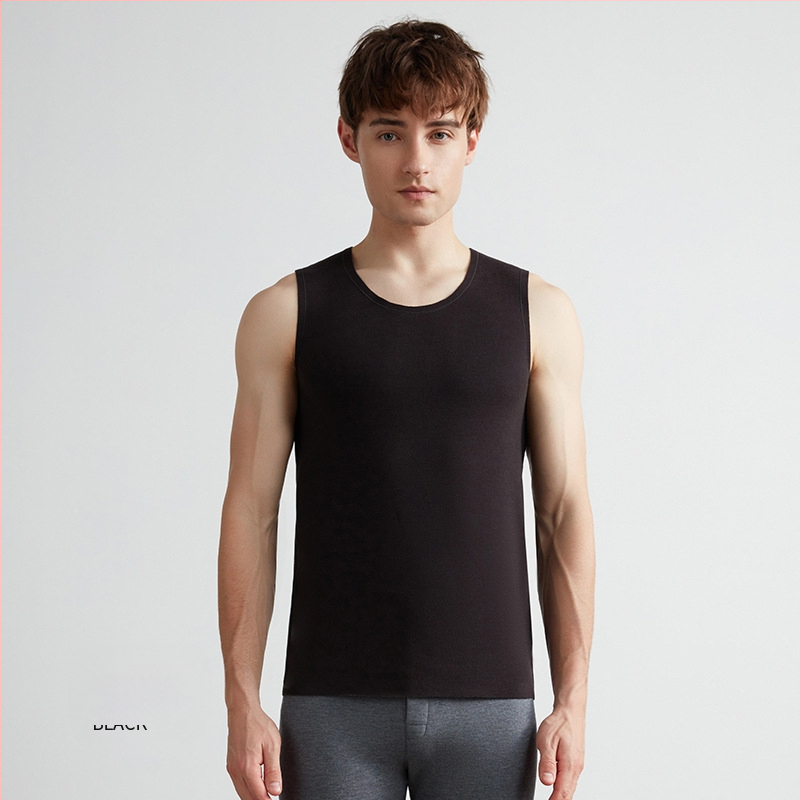 Termalna vesta, samopodgrijavajuća, Lyocell-kašmir, debela 251-300 g/m², bezšivna, okrugli izrez