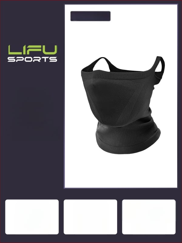 Mailton εξατομικευμένη μάσκα ποδηλασίας με στερέωση στο αυτί, ανθεκτική στον άνεμο, UV προστασία για ορειβασία (Spandex/Nylon, Unisex)