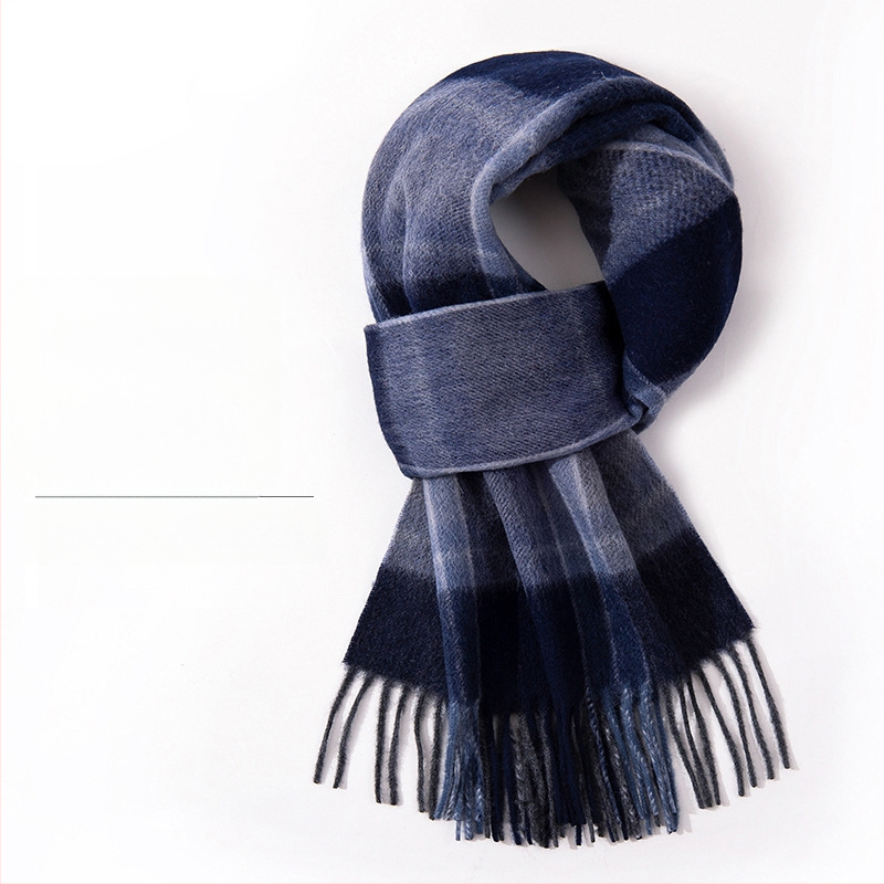 100% vilnas šalle — ziemas siltums, paplašināta garums, biznesa stils