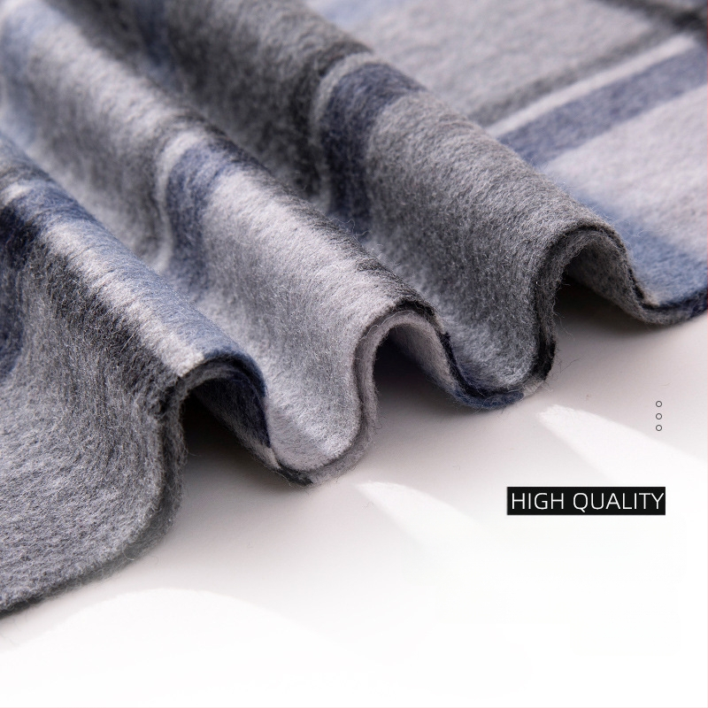 100% vilnas šalle — ziemas siltums, paplašināta garums, biznesa stils