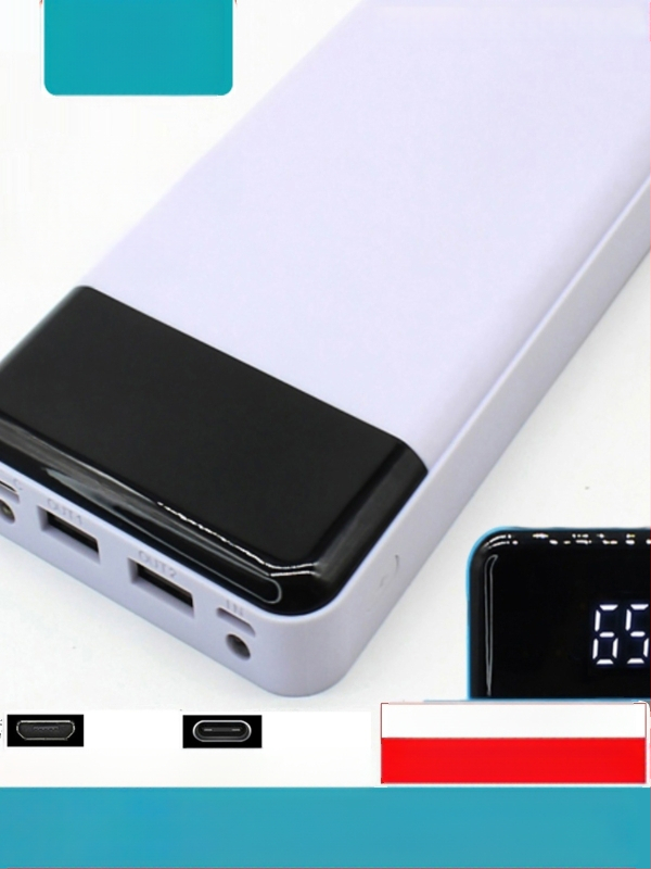 Σετ περιβλήματος power bank με 8 τμήματα, εξόδου με πολλαπλές θύρες, πλαστικό περίβλημα, μέγιστη ισχύς εξόδου 10W