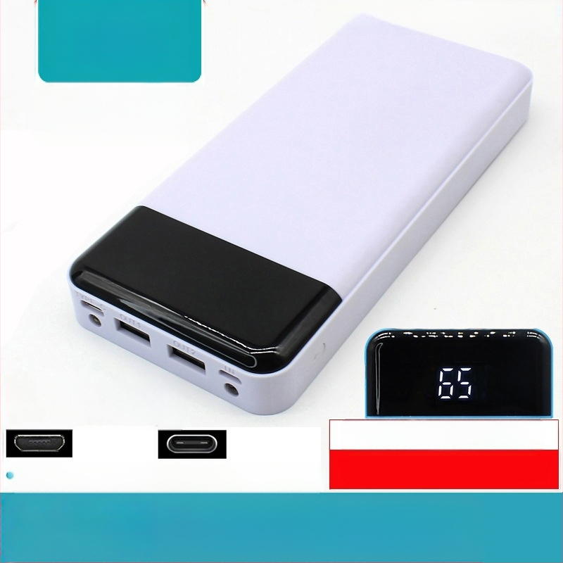 Σετ περιβλήματος power bank με 8 τμήματα, εξόδου με πολλαπλές θύρες, πλαστικό περίβλημα, μέγιστη ισχύς εξόδου 10W