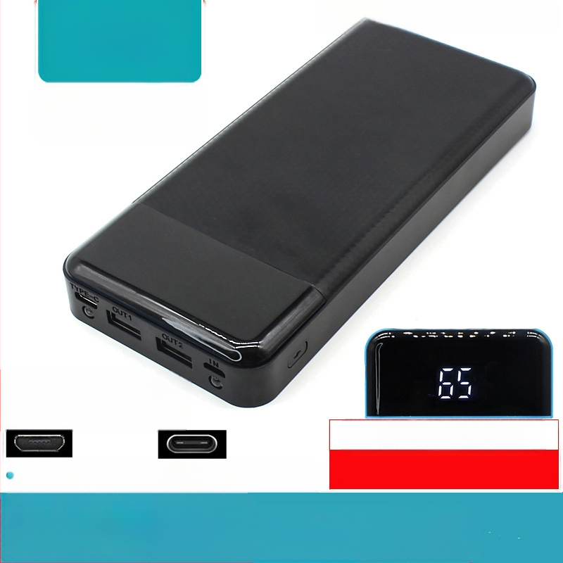 Σετ περιβλήματος power bank με 8 τμήματα, εξόδου με πολλαπλές θύρες, πλαστικό περίβλημα, μέγιστη ισχύς εξόδου 10W