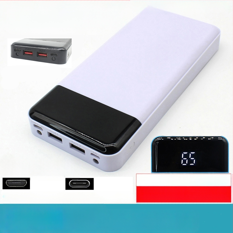 Σετ περιβλήματος power bank με 8 τμήματα, εξόδου με πολλαπλές θύρες, πλαστικό περίβλημα, μέγιστη ισχύς εξόδου 10W