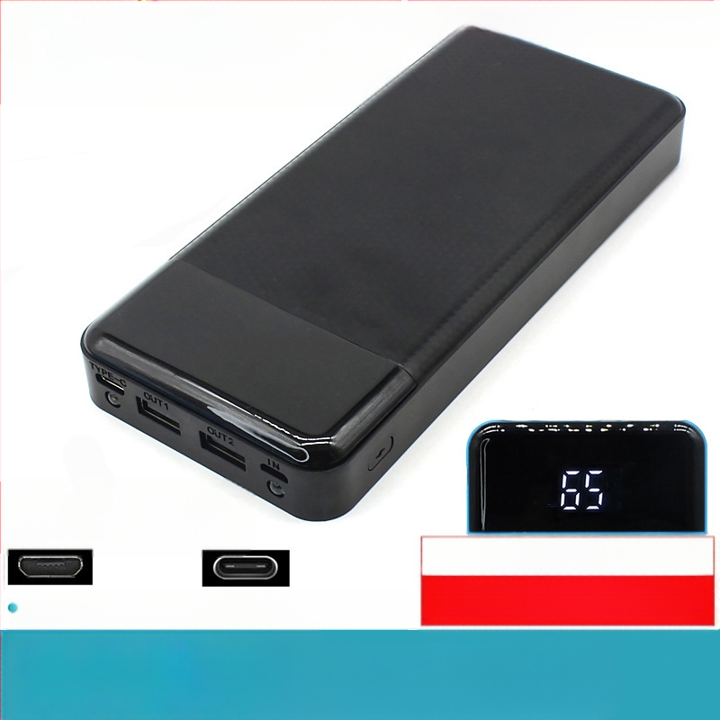 Σετ περιβλήματος power bank με 8 τμήματα, εξόδου με πολλαπλές θύρες, πλαστικό περίβλημα, μέγιστη ισχύς εξόδου 10W