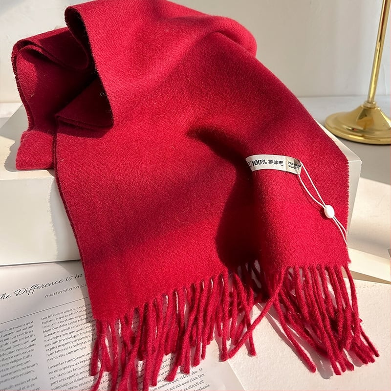 Unisex šalle no 100% vilnas, warp-knitted audums, ziema, oriģināls dizains, YM-065