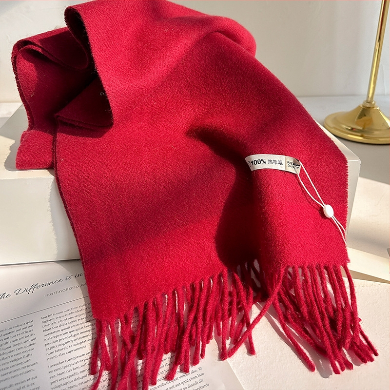 Unisex šalle no 100% vilnas, warp-knitted audums, ziema, oriģināls dizains, YM-065