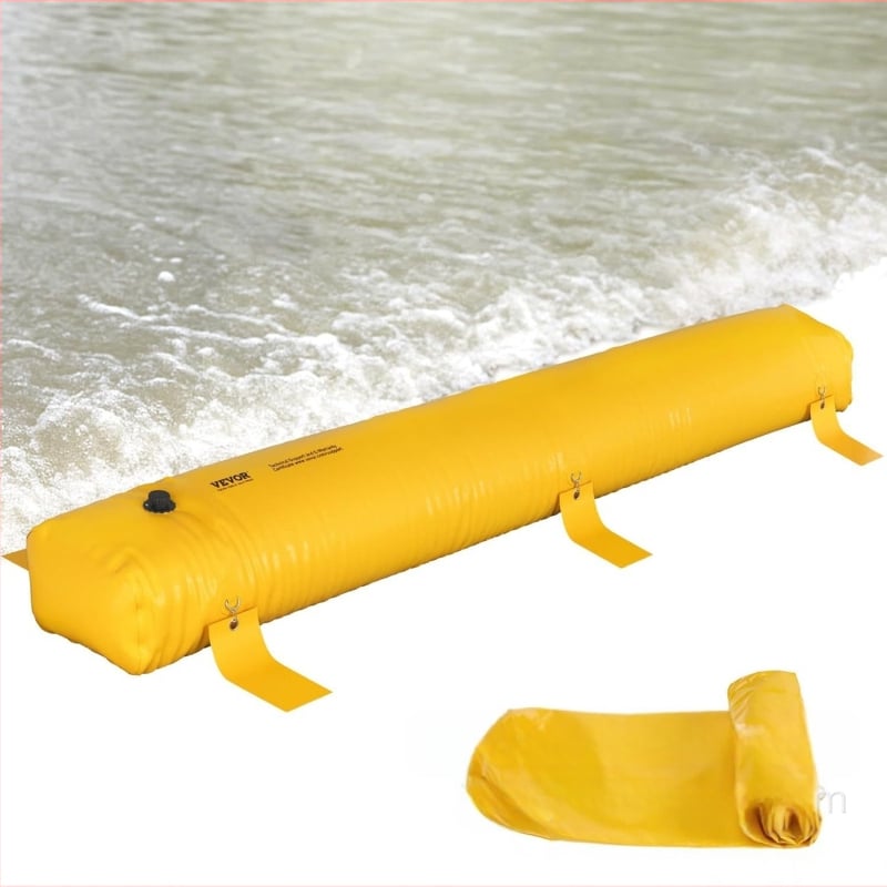 PVC potvynio siena, nešiojama sulankstoma, storesnis PVC tinklo audinys, potvynio kontrolė