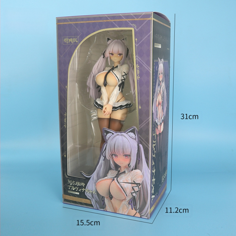 Alvina PVC φιγούρα – κορίτσι-κουνελάκι, συσκευασία Color Box, 18+