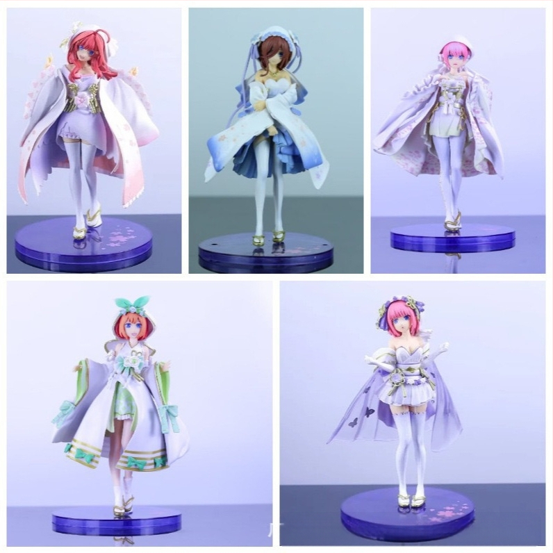 PVC φιγούρα Quintessential Quintuplets – Ichika, Nino, Miku, Yotsuba, Itsuki σε νυφική φορεσιά, πλήρως συναρμολογημένη