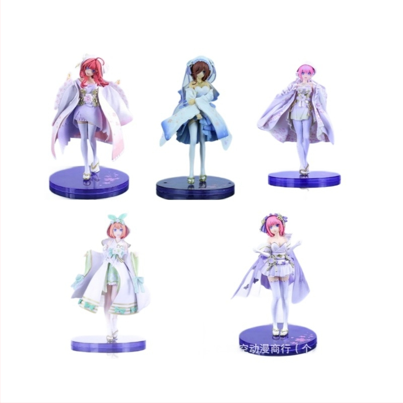 PVC φιγούρα Quintessential Quintuplets – Ichika, Nino, Miku, Yotsuba, Itsuki σε νυφική φορεσιά, πλήρως συναρμολογημένη